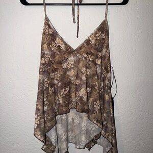 Tilly's Brown Floral Camisole